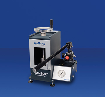 Image of a manual Fluxana VANEOX 25t Press.